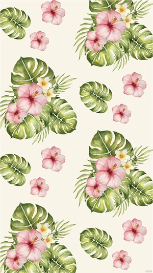 Watercolor Floral Desktop Background