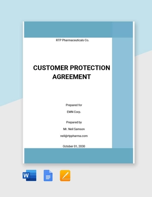 Customer Protection Agreement Template