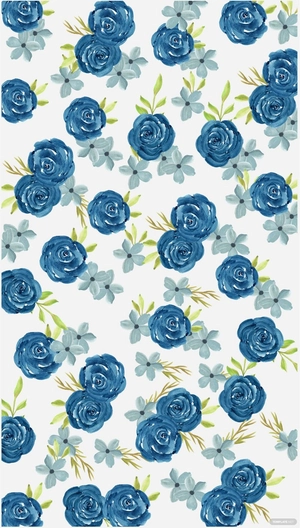Blue Floral Background