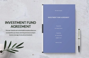 Investment Fund Agreement Template Investment Fund Agreement Template
