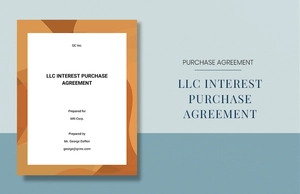LLC Interest Purchase Agreement Template