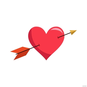 Heart And Arrow Vector