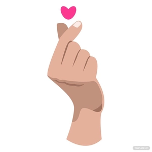 Hand Heart Vector