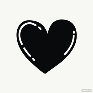 Black Heart Vector