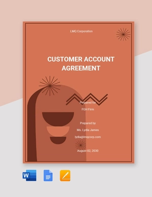 Customer Account Agreement Template