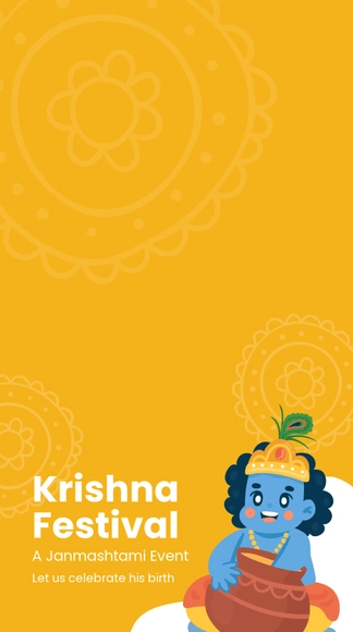 Janmashtami Event Snapchat Geofilter Template