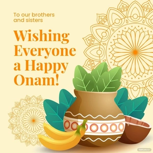 Happy Onam Instagram Post Template