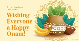 Happy Onam Facebook Post Template