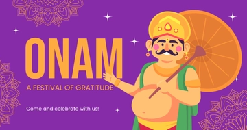 Onam Festival Facebook Post Template