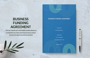Business Funding Agreement Template