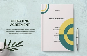Blank Operating Agreement Template