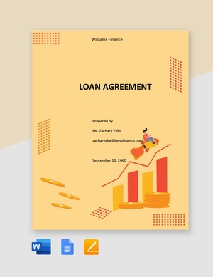Blank Loan Agreement Template