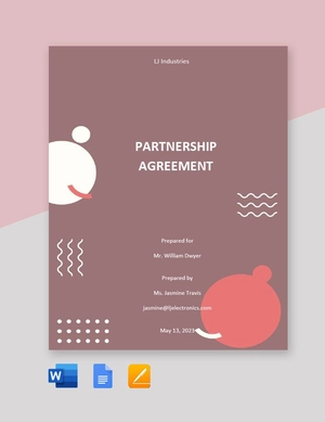 Blank Partnership Agreement Template