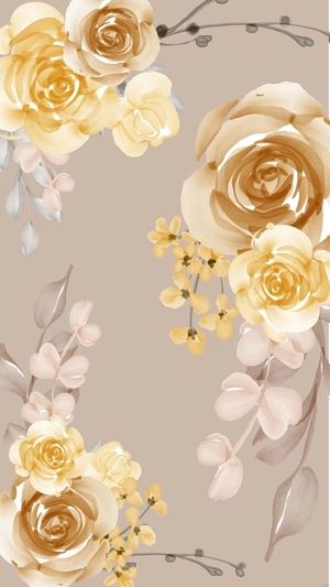 Vintage Floral Background For iPhone