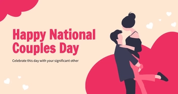 Free National Couples Day Facebook Post Template to Edit Online