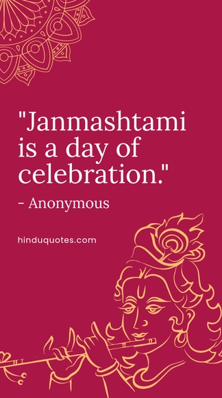 Janmashtami Quote Whatsapp Post Template
