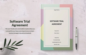 Software Trial Agreement Template