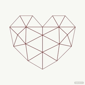 Abstract Heart Outline Vector