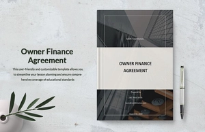 Owner Finance Agreement Template