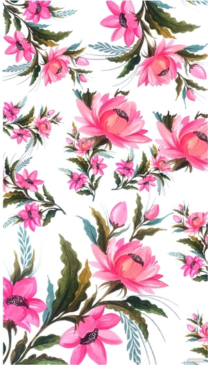 White Vintage Floral Background