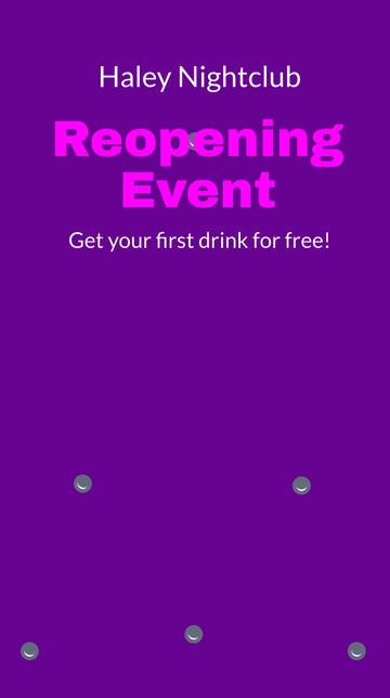 Free Reopening Event Ad Snapchat Geofilter Template to Edit Online