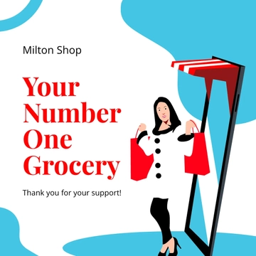 Free Thank You For Supporting Small Business Instagram Post Template to Edit Online