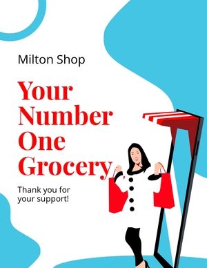 Thank You For Supporting Small Business Flyer Template