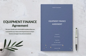 Equipment Finance Agreement Template