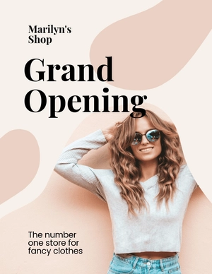 Small Business Grand Opening Flyer Template