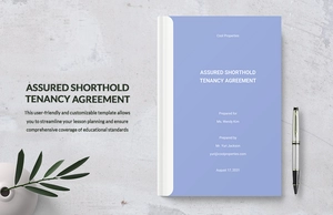 Sample Assured Shorthold Tenancy Agreement Template