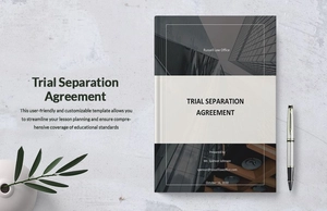 Trial Separation Agreement Template