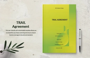Trial Agreement Template Trial Agreement Template