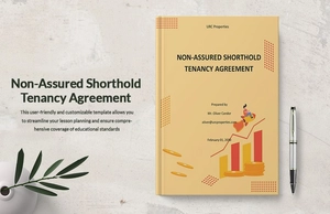 Non-Assured Shorthold Tenancy Agreement Template Non-Assured Shorthold Tenancy Agreement Template