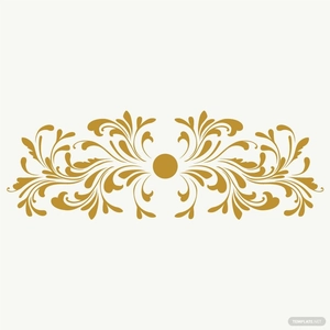 Decorative Swirl Floral Vector