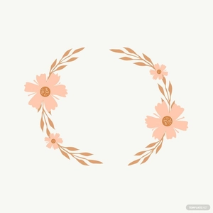 Boho Floral Wedding Vector