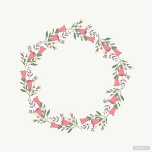 Floral Circle Vector
