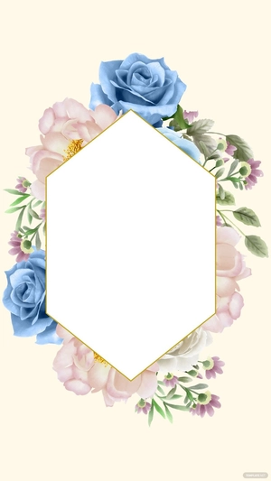 Spring Floral Frame Background
