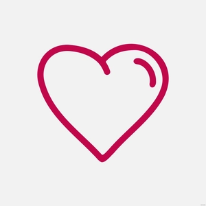 Heart Shape Outline Clipart