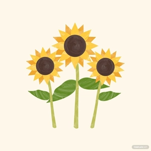 Watercolor Summer Floral Vector