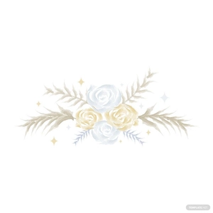 Watercolor Invitation Floral Vector
