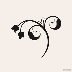 Floral Swirl Vector