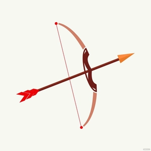 Tribal Bow And Arrow Vector