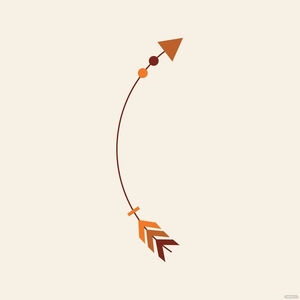 Curved Tribal Arrow Vector