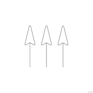 Thin Black Arrow Vector