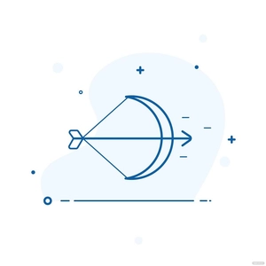 Cartoon Bow And Arrow Vector