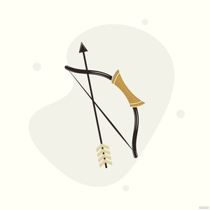 Old Bow And Arrow Vector