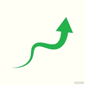 Green Curved Arrow Vector