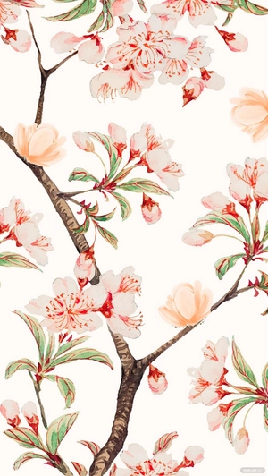 Floral Pastel Watercolor Background