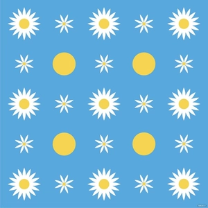 Simple Floral Pattern Vector