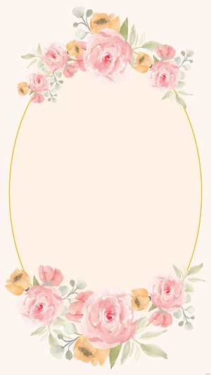 Invitation Card Floral Background